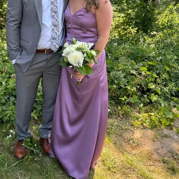 Azazie Satin Stretch Bridesmaid Dress - Picture 8 of 8